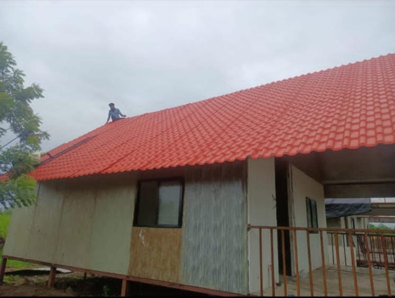 House wall cladding