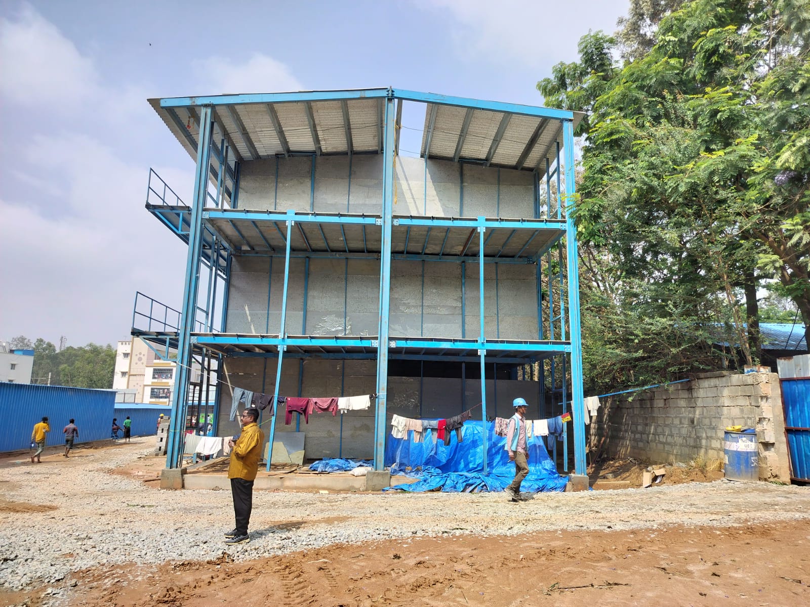 Steel structure paneling